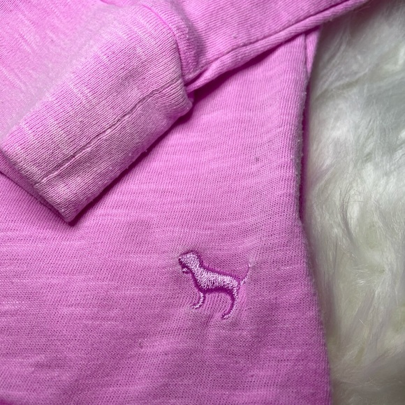 PINK | Women’s Pink Medium V-Neck Soft Long Sleeve Shirt - Picture 5 of 9